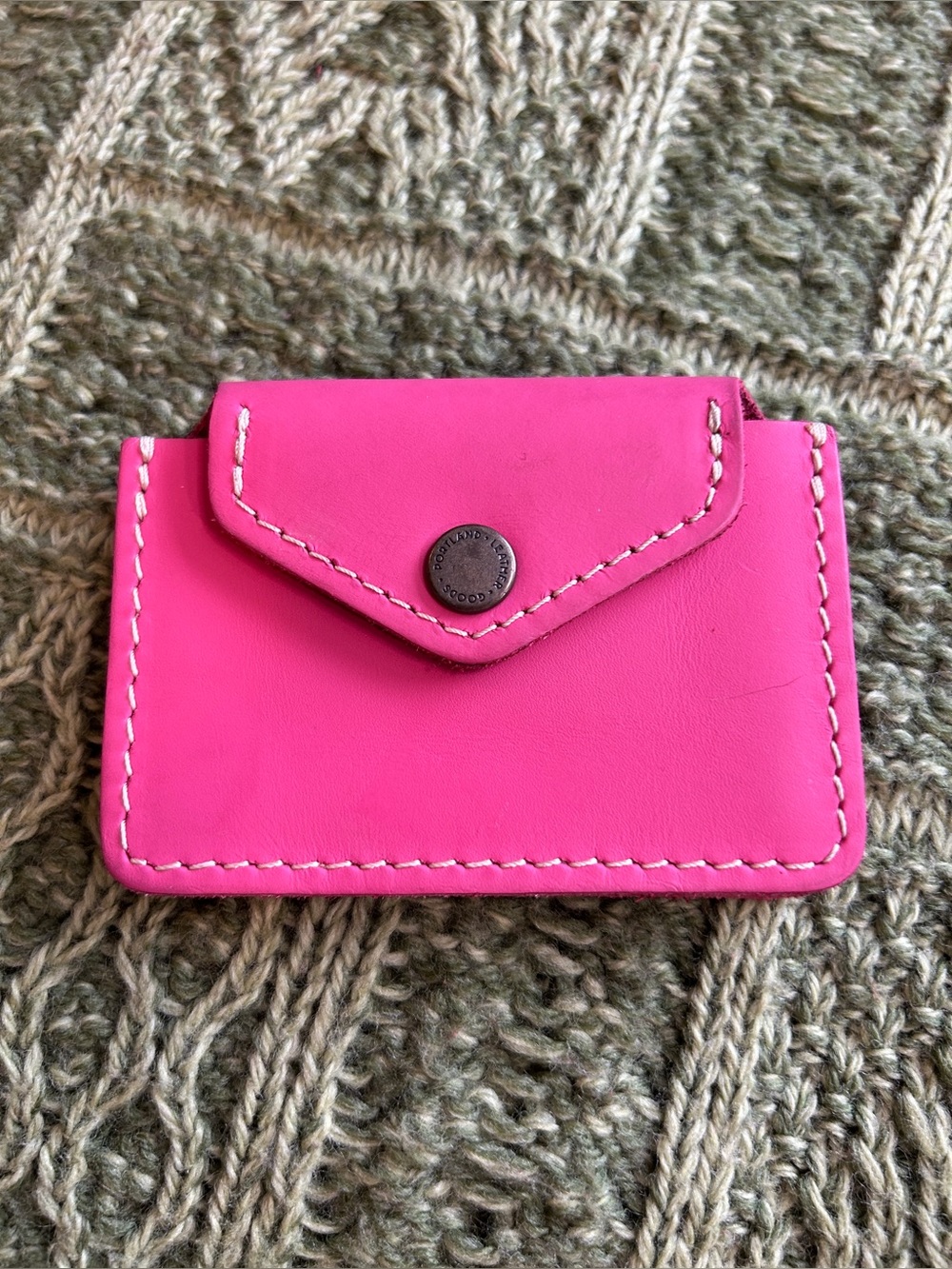 Portland Leather Lovebug Plus Wallet in Margot Hot Pink